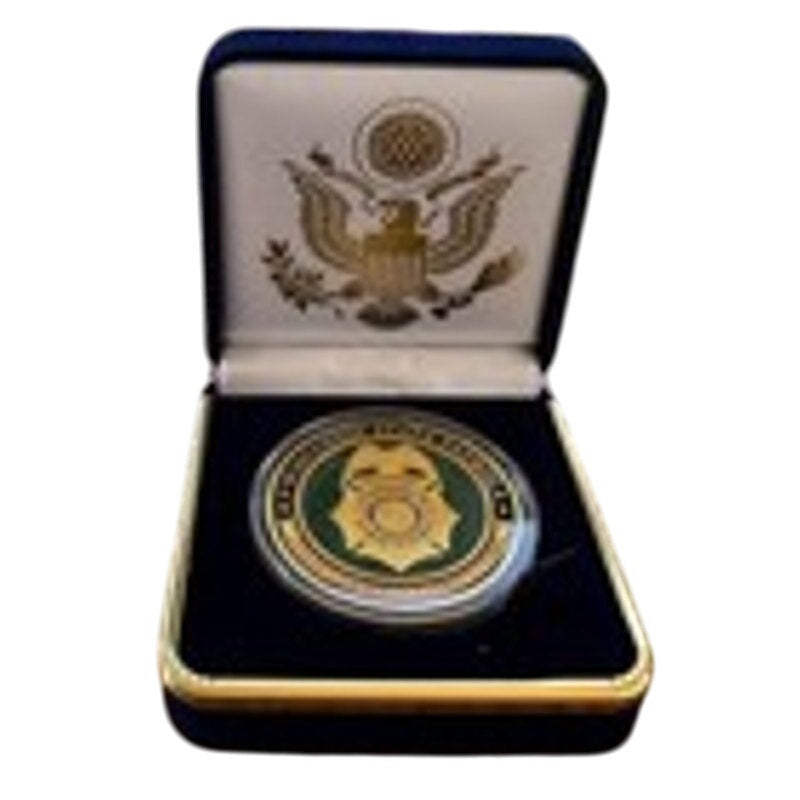 Department of Energy (DOE) Challenge Coin With Blue Velvet Case. Fast Shipping!