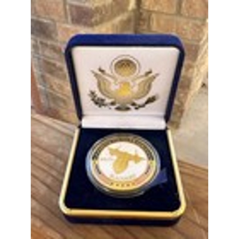 Department of Energy (DOE) Challenge Coin With Blue Velvet Case. Fast Shipping!