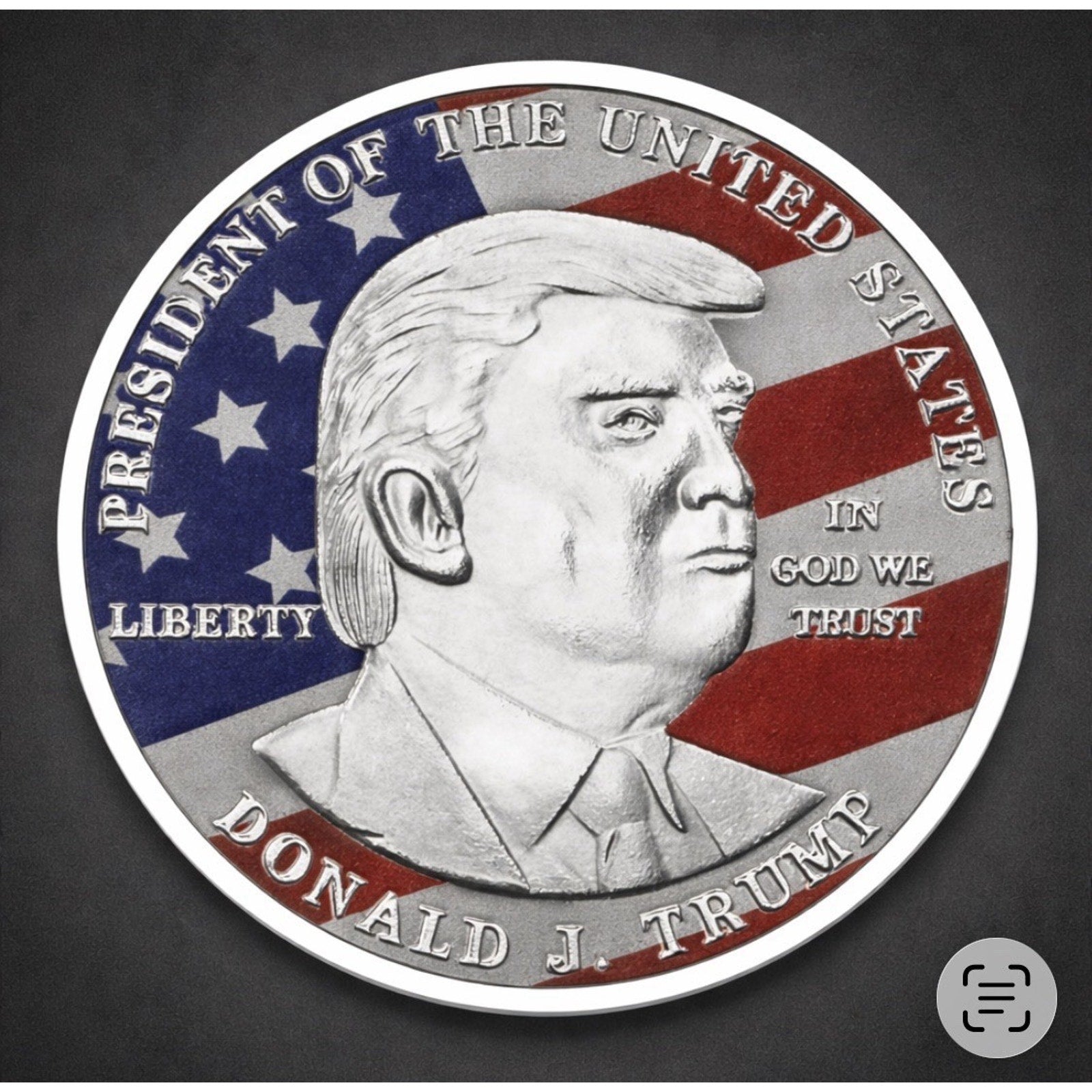Trump Defiance: Assassination Attempt Commemorative Coin Set Collection 2 Pcs