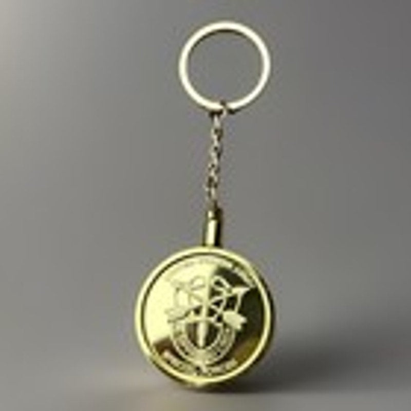 U S ARMY Special Forces "Green Berets" Challenge Coin Keychain. Fast Shipping!