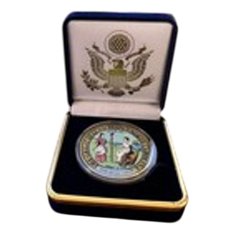 Department of Energy (DOE) Challenge Coin With Blue Velvet Case. Fast Shipping!
