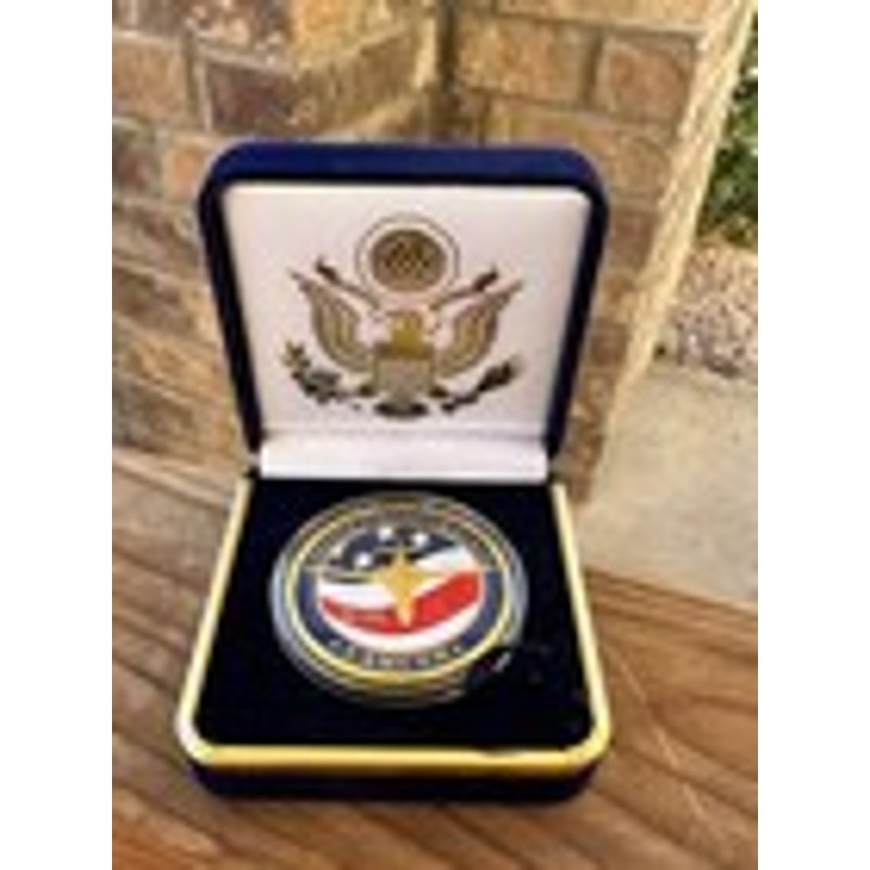 Department of Energy (DOE) Challenge Coin With Blue Velvet Case. Fast Shipping!