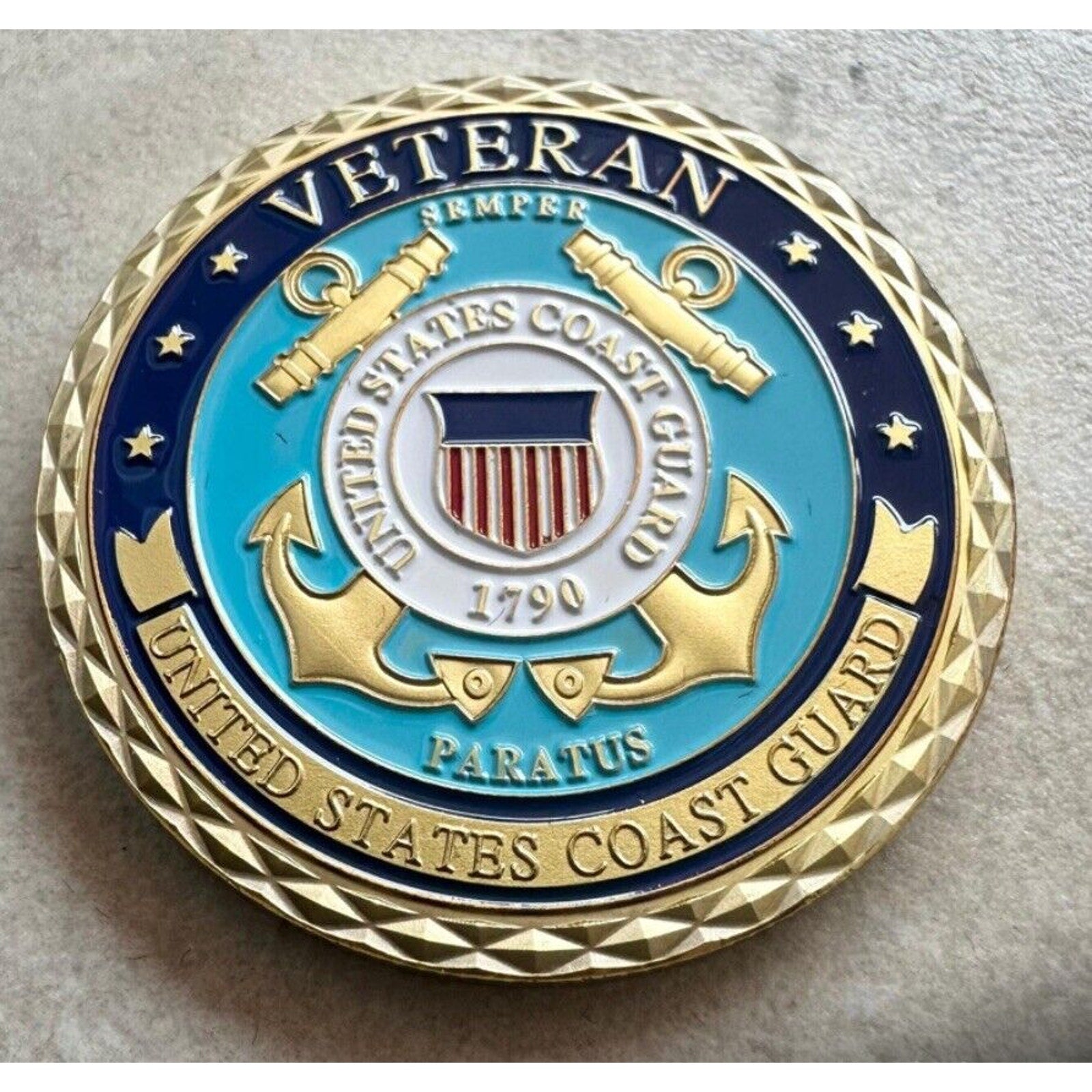 United States Coast Guard Veteran USCG Coin