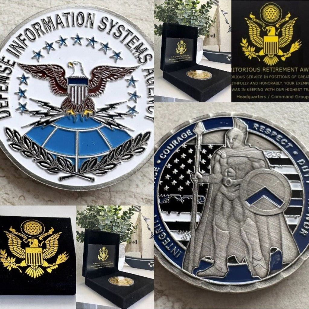 DISA Defense Information Systems Agency DoD Pentagon COIN W/ Retirement Award