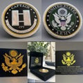US ARMY CAPTAIN RANK CHALLENGE COIN MILITARY Come With Case Retirement Award