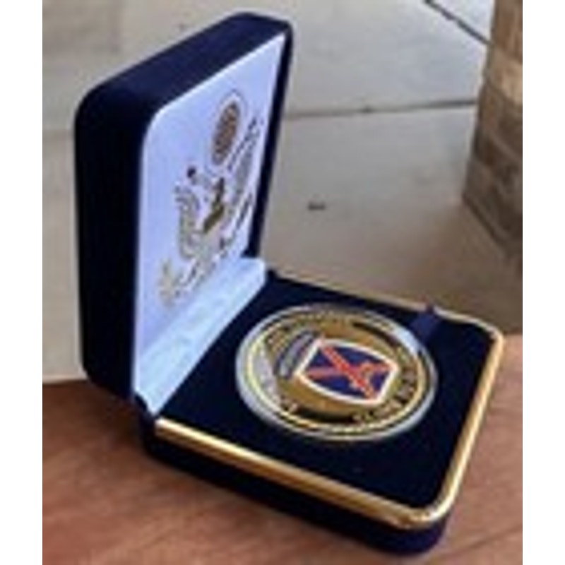 Department of Energy (DOE) Challenge Coin With Blue Velvet Case. Fast Shipping!