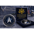 United State AIR FORCE SPACE COMMAND Challenge Coin w/ Retirement Award