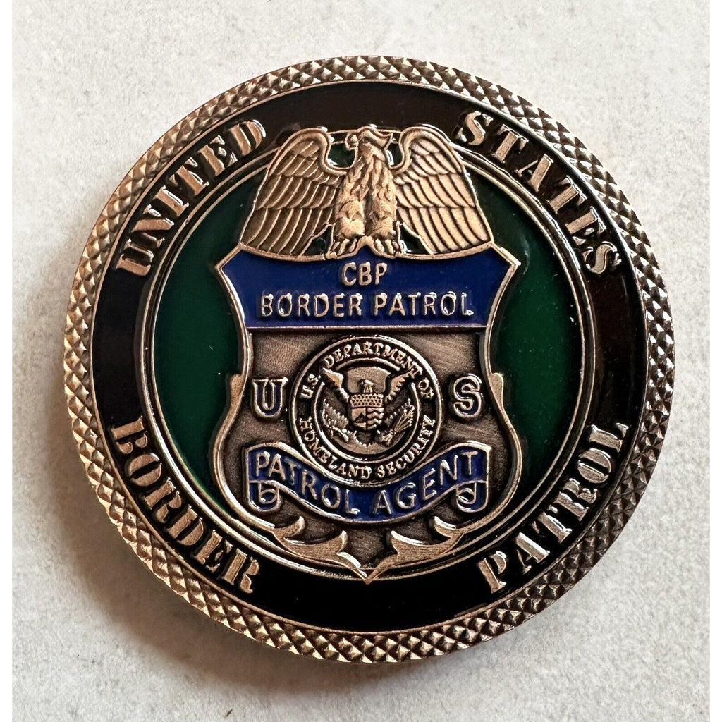 CUSTOMS AND BORDER PATROL Challenge Coin, With The Special Velvet Case