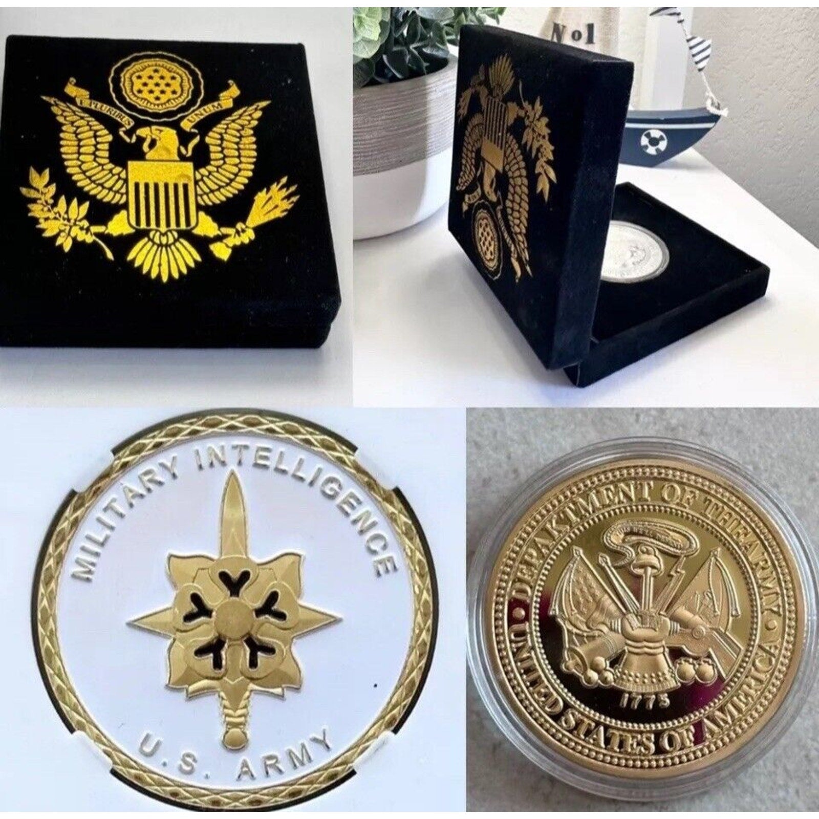 Army MI Military Intelligence Challenge Coin