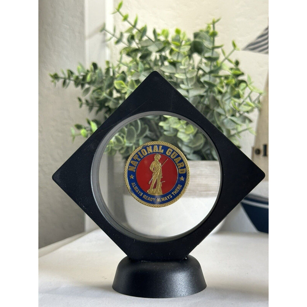 US AIR NATIONAL GUARD Challenge Coin With Display Case