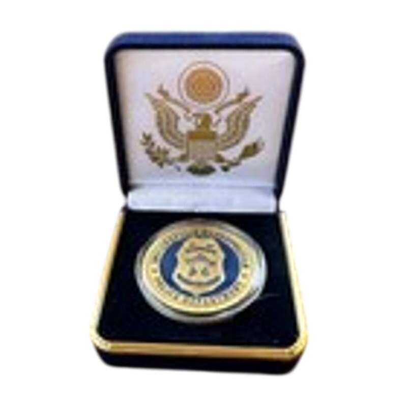 Department of Energy (DOE) Challenge Coin With Blue Velvet Case. Fast Shipping!