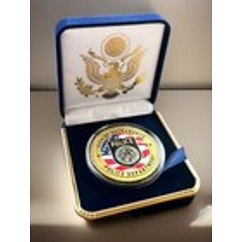 Department of Energy (DOE) Challenge Coin With Blue Velvet Case. Fast Shipping!