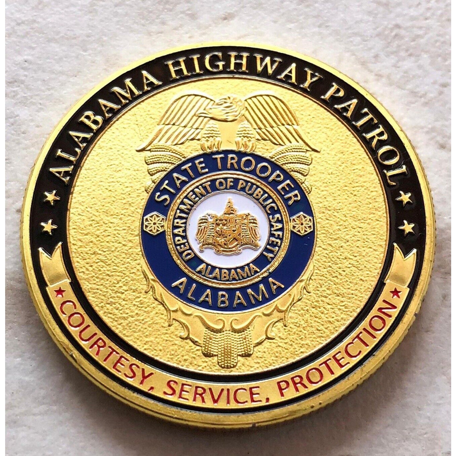 ALABAMA HIGHWAY PATROL Challenge Coin Retirement Award