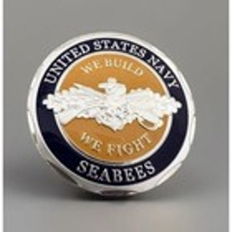 SEABEES-US Navy Can Do "We Build~We Fight Challenge Coin