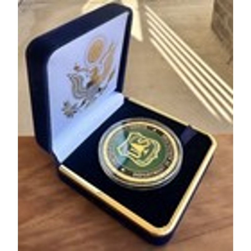 Department of Energy (DOE) Challenge Coin With Blue Velvet Case. Fast Shipping!
