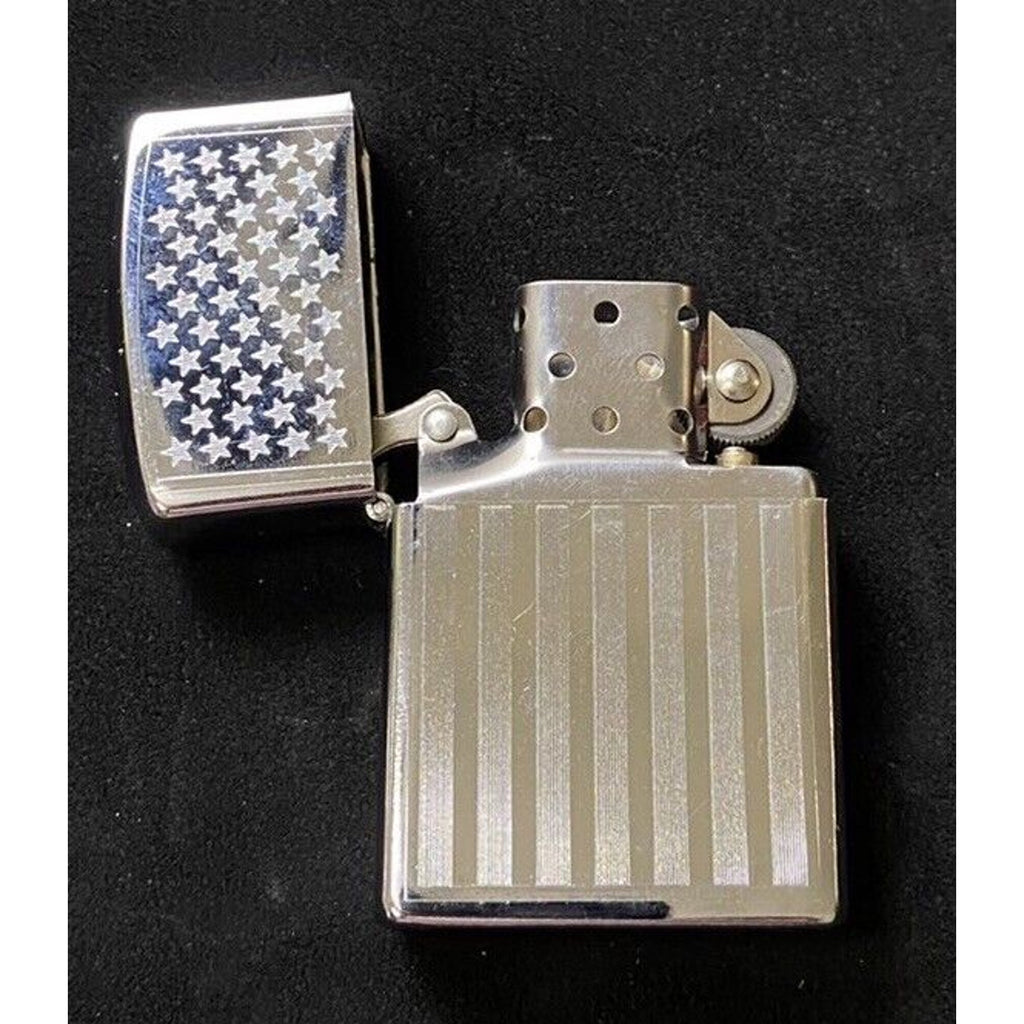 Military American Flag Lighter Deep Quality Engraved Zippo Unbranded