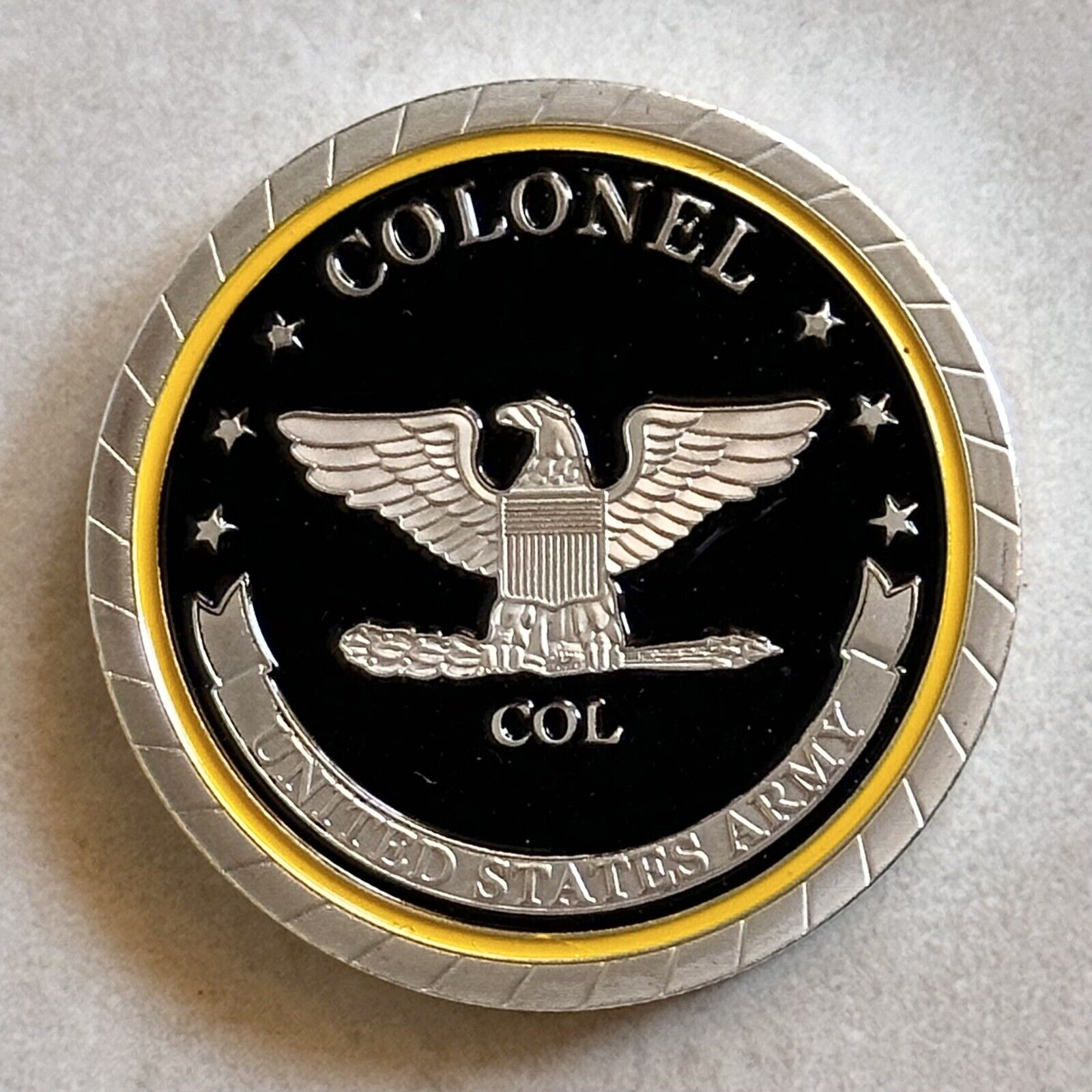 COLONEL ARMY MILITARY CHALLENGE COIN USA