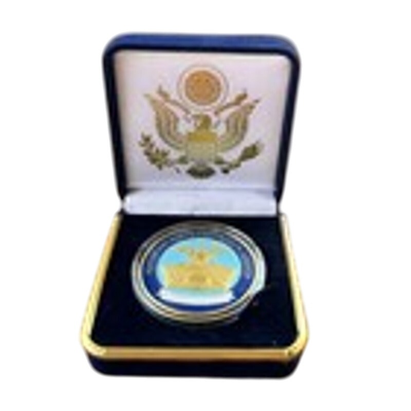 Department of Energy (DOE) Challenge Coin With Blue Velvet Case. Fast Shipping!