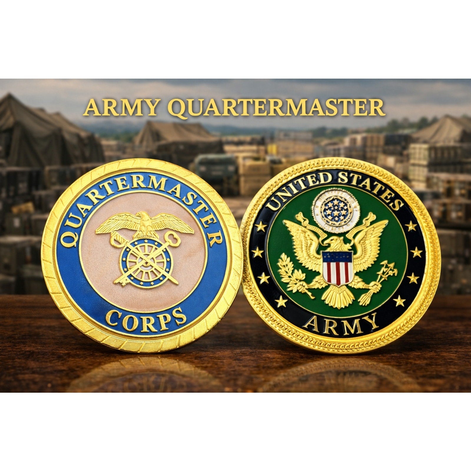 U.S. Army Quartermaster Corps Challenge Coin ·FAST SHIPPING· ·NEW·