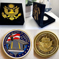 US NAVY USS GEORGE WASHINGTON CVN-73 Challenge Coin With Velvet Case