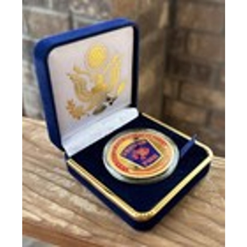 Department of Energy (DOE) Challenge Coin With Blue Velvet Case. Fast Shipping!