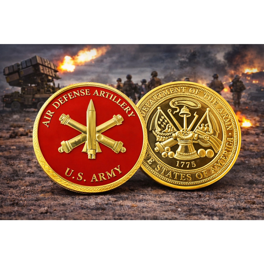 U.S. Army Air Defense Artillery Combat (ADA) Challenge Coin ·FAST SHIPPING·