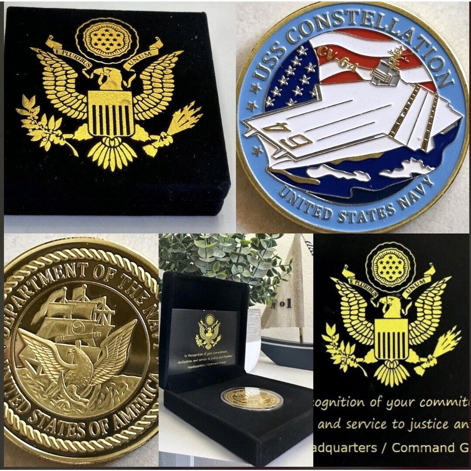 US NAVY USS CONSTELLATION CV-64 Challenge Coin USA
