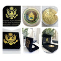US Army Staff Sergeant E6 Challenge Coin With Special Velvet Case