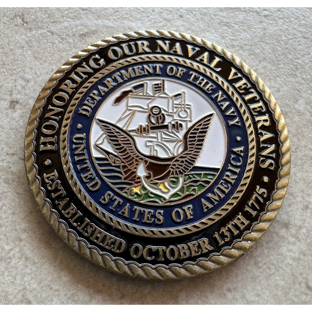 1775 October 13TH Established Honoring Our Naval Veterans w/ Retirement Award
