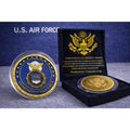 United States Air Force SECURITY POLICE Challenge Coin w/ Retirement Award