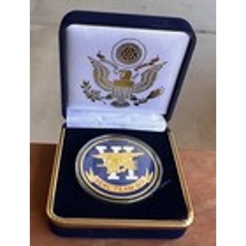 Department of Energy (DOE) Challenge Coin With Blue Velvet Case. Fast Shipping!