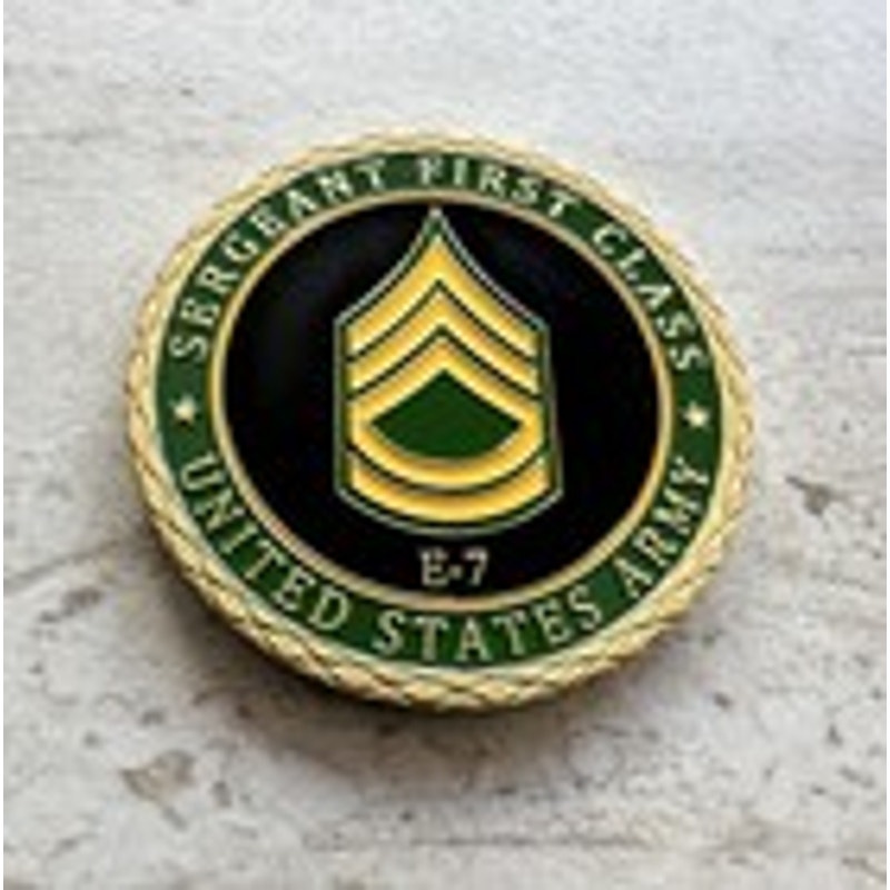 U.S. Army Sergeant E-5 Rank Challenge Coin. New! Fast Shipping! Perfect Gift!