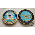 United States Coast Guard Veteran USCG DoD Department Of Defense Seal Logo Coin