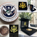 US Department Of Home land Security Challenge Coin With Special Velvet Case
