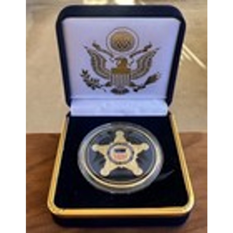 Department of Energy (DOE) Challenge Coin With Blue Velvet Case. Fast Shipping!
