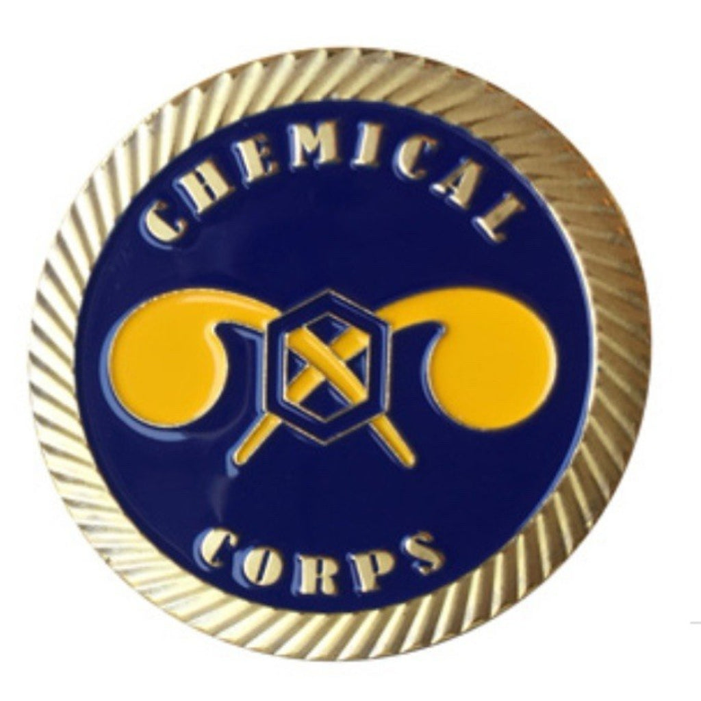 2pcs Army Rank 2LT 2nd O-2 And Chemical Corps Coin