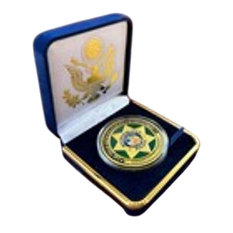 Department of Energy (DOE) Challenge Coin With Blue Velvet Case. Fast Shipping!