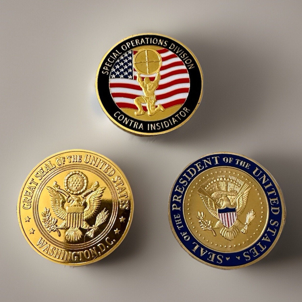 Lot Of 3 UNITED STATES SECRET SERVICE SPECIAL AGENT CHALLENGE COIN