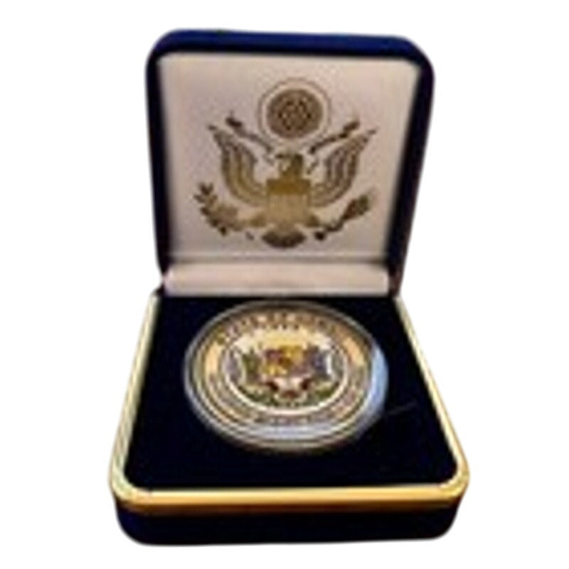 Department of Energy (DOE) Challenge Coin With Blue Velvet Case. Fast Shipping!