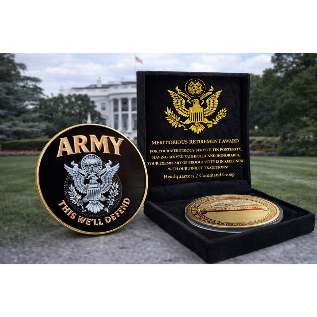 United States Army This We Will Defend Presidential w/ Retirement Award