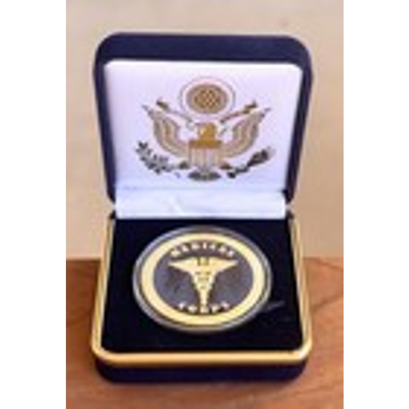 Department of Energy (DOE) Challenge Coin With Blue Velvet Case. Fast Shipping!