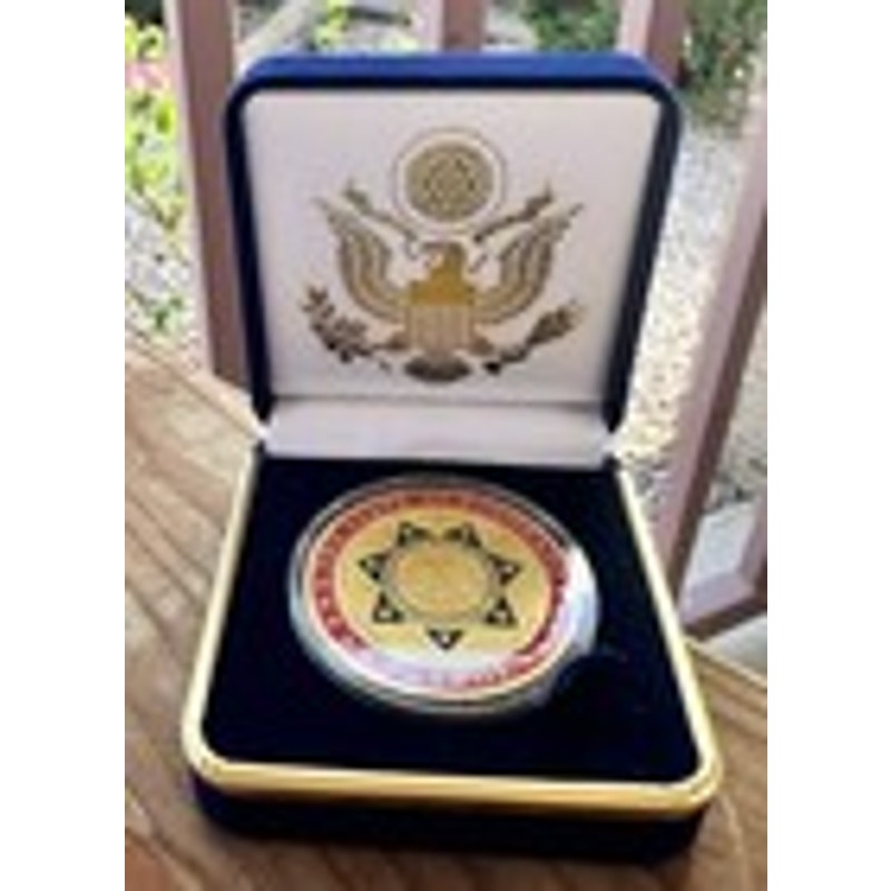 Department of Energy (DOE) Challenge Coin With Blue Velvet Case. Fast Shipping!