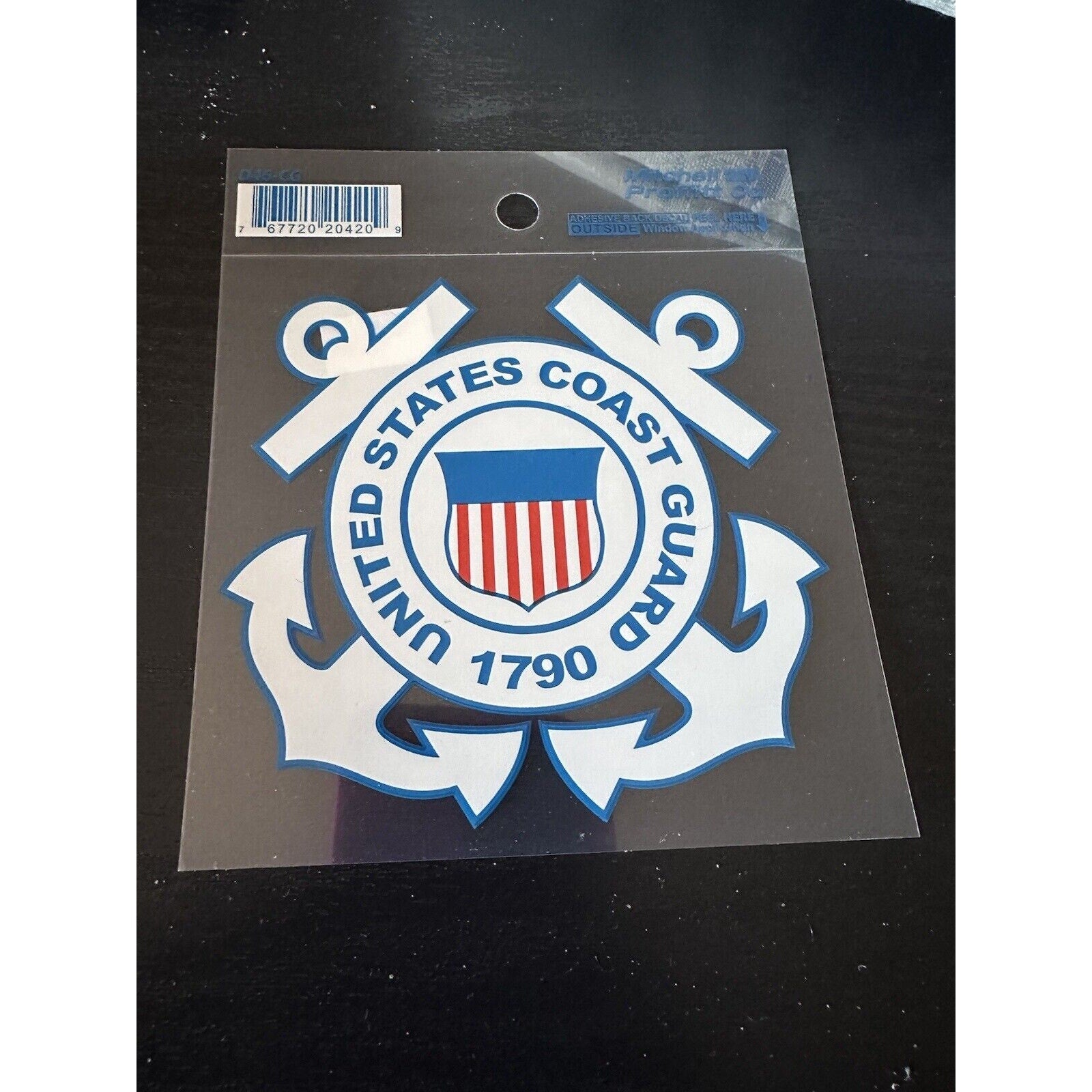 U.S COAST GUARD 1790 WINDOW DECAL STICKER 4.25" X 4" INCHES