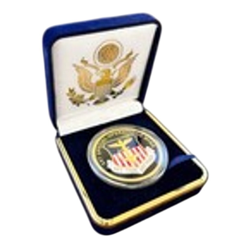 Department of Energy (DOE) Challenge Coin With Blue Velvet Case. Fast Shipping!
