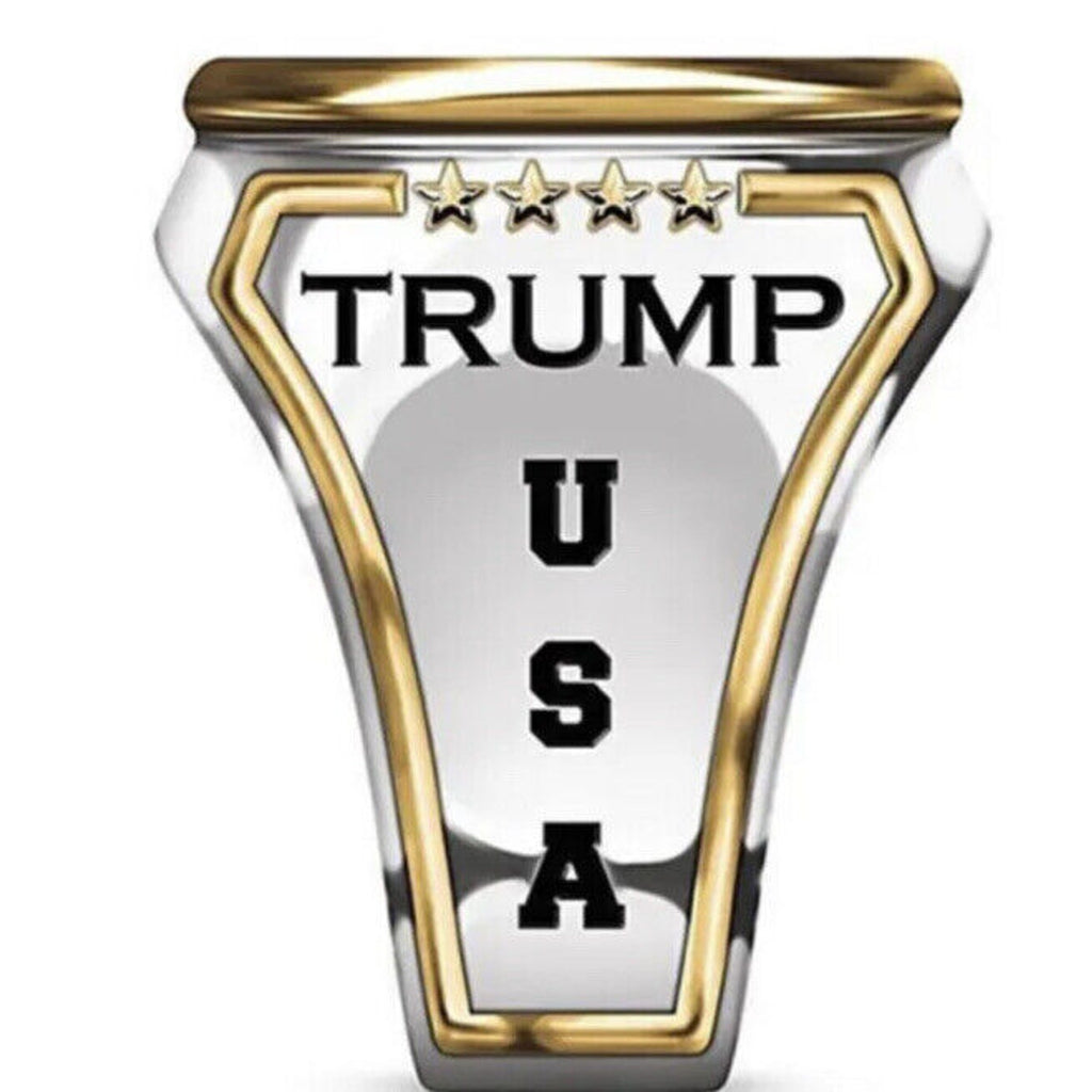 2024 USA President Trump Ring Coin (stock Pic Ring Has Less Fine Details) Size 7