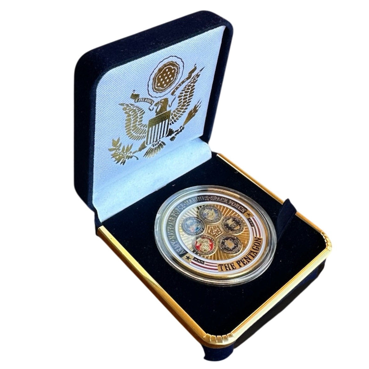 Department of Energy (DOE) Challenge Coin With Blue Velvet Case. Fast Shipping!