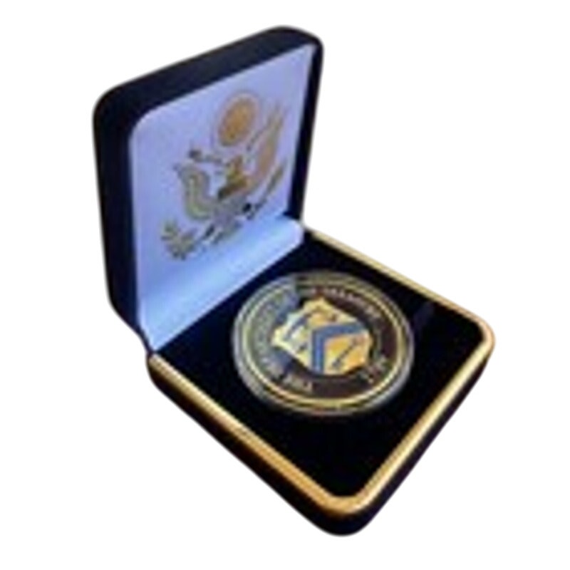 Department of Energy (DOE) Challenge Coin With Blue Velvet Case. Fast Shipping!