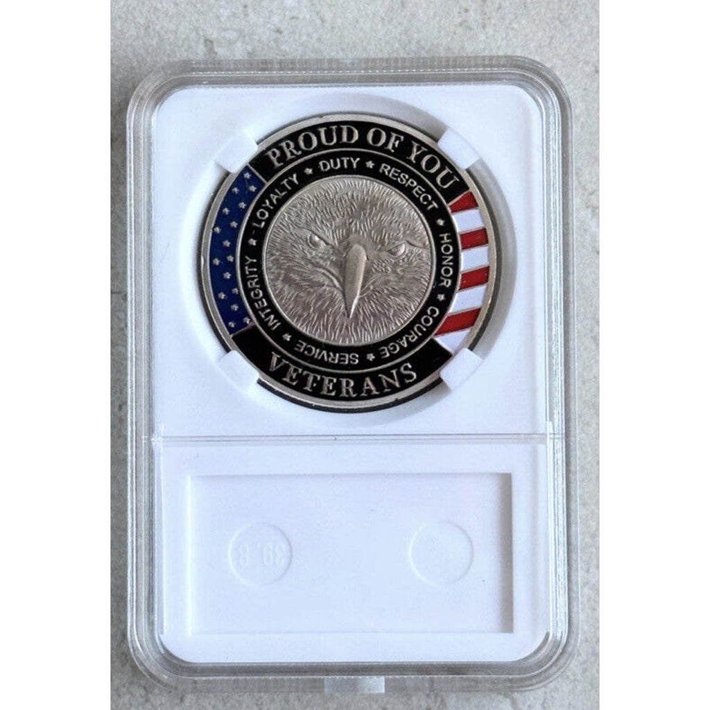 IMI POW Veterans Challenge Coin Featured Collectible Box Gift