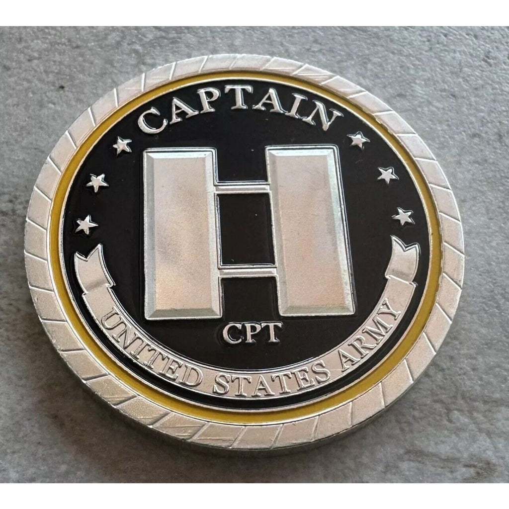 2pcs Army Rank Captain O-3 And SNIPER ONE SHOT ONE KILL CHALLENGE COINS