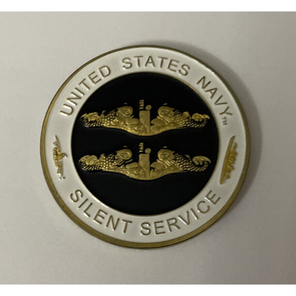 U S Navy USN Strategic Nuclear Submarine 6th Fleet The Silent Service Cl Coin